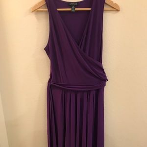 Ralph Lauren Purple Wrap Dress NWT